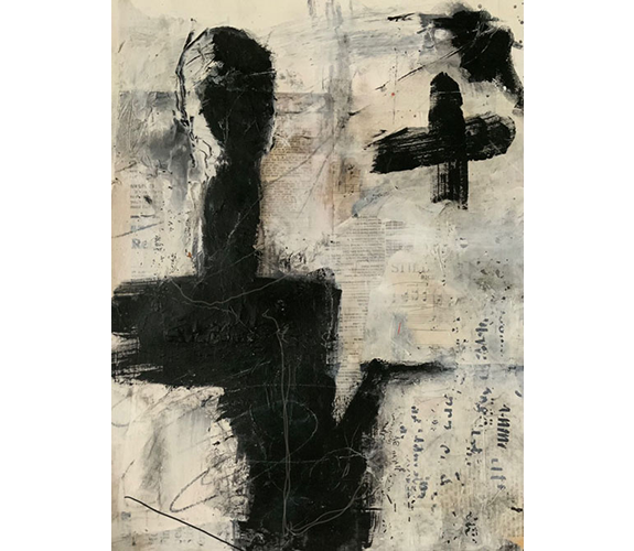 "Figures in Black and White, 2" - Gail Ramsey Wharton